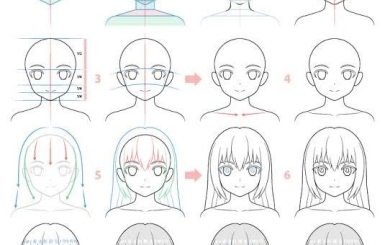 Hướng Dẫn Cách Vẽ Đầu Nhân Vật Anime – Manga Chi Tiết Từ A–Z Cho Người Mới