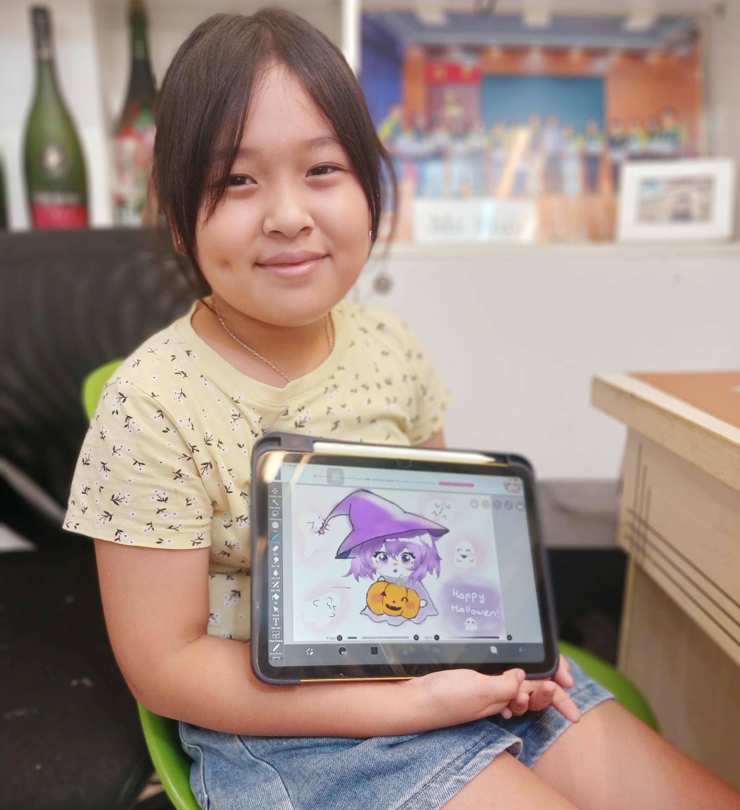 Bài vẽ digital của học viên tại Mỹ thuật IDraw