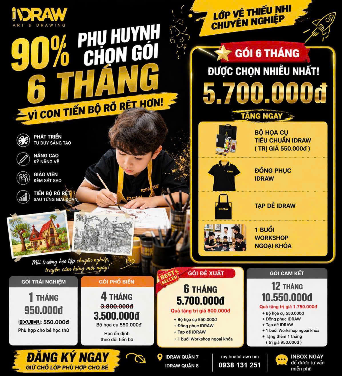 Khóa học hè mỹ thuật cho bé